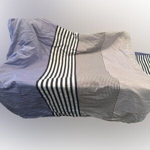 Striped Blue and White Bedding Set by Izod FULL